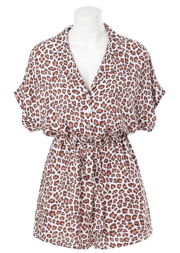 Leopard Playsuit